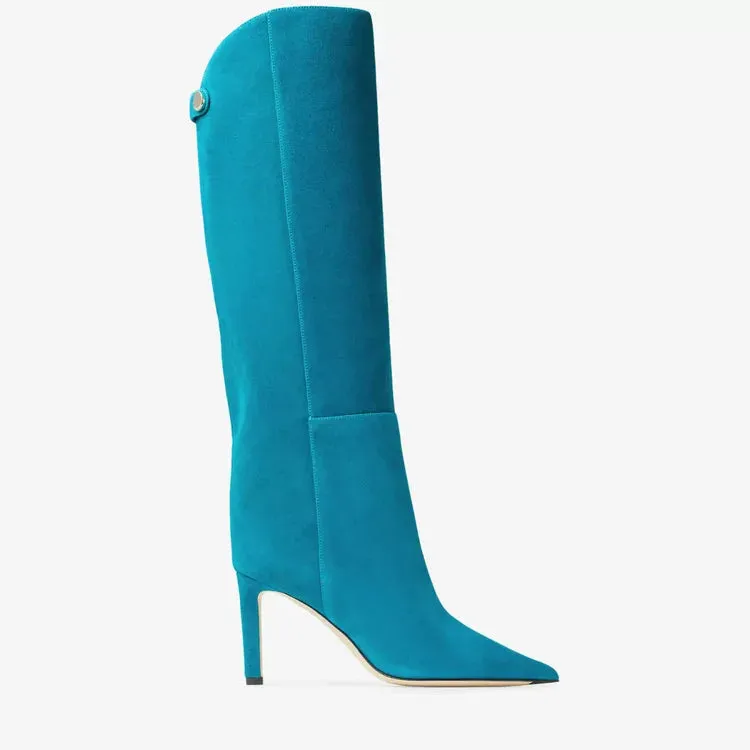 SADIE | Eco-Suede Knee-High Boots