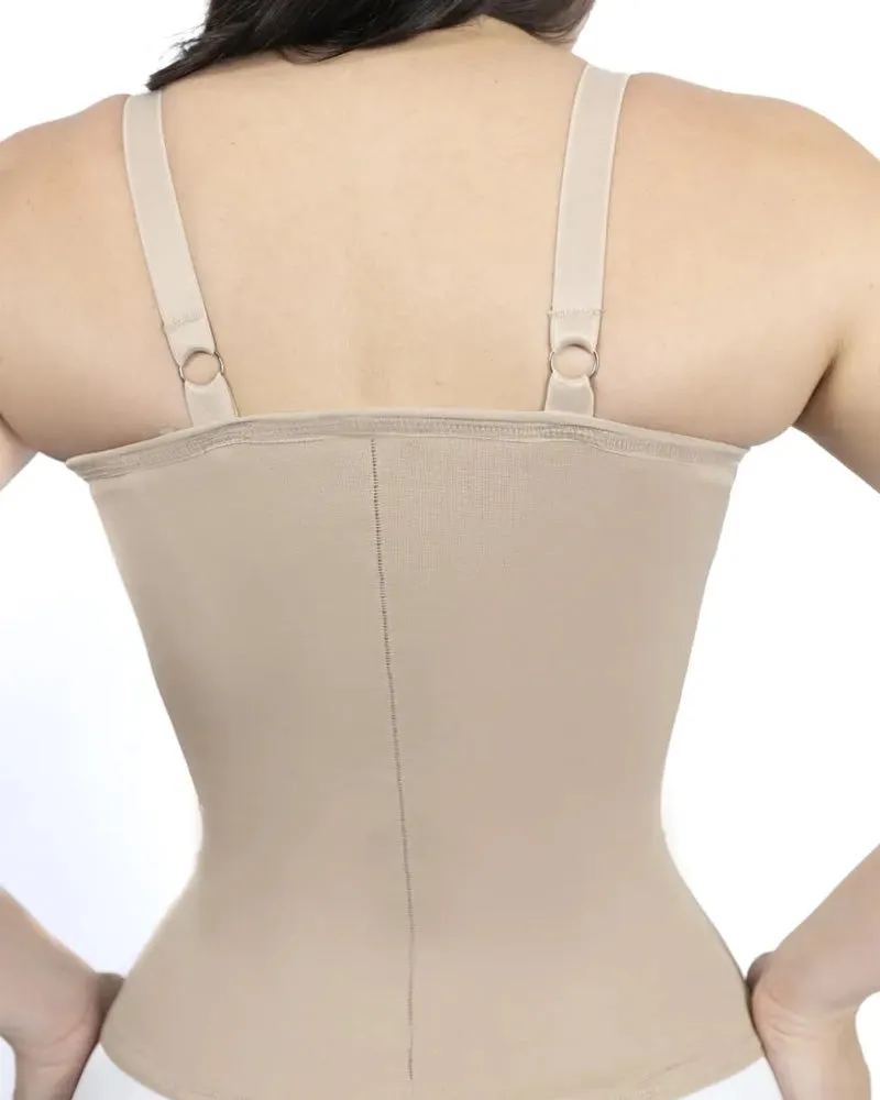 Seamless Satin 18 Steel Bone Corset Vest Lace Cups Bustier Top
