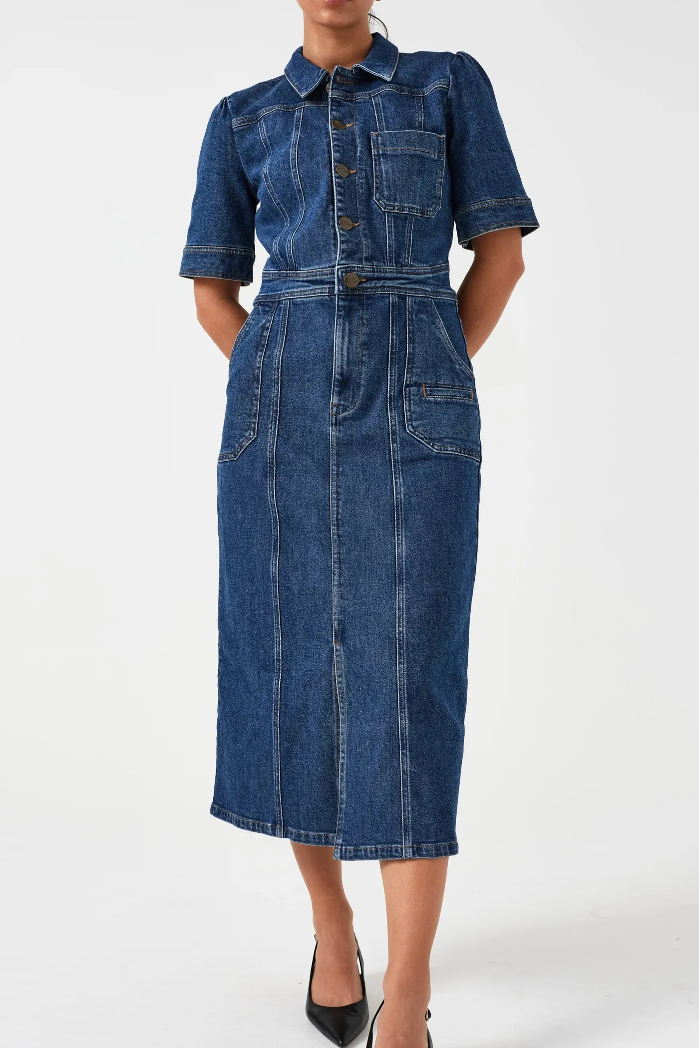 seventy   mochi Maddox denim dress Idaho Vintage