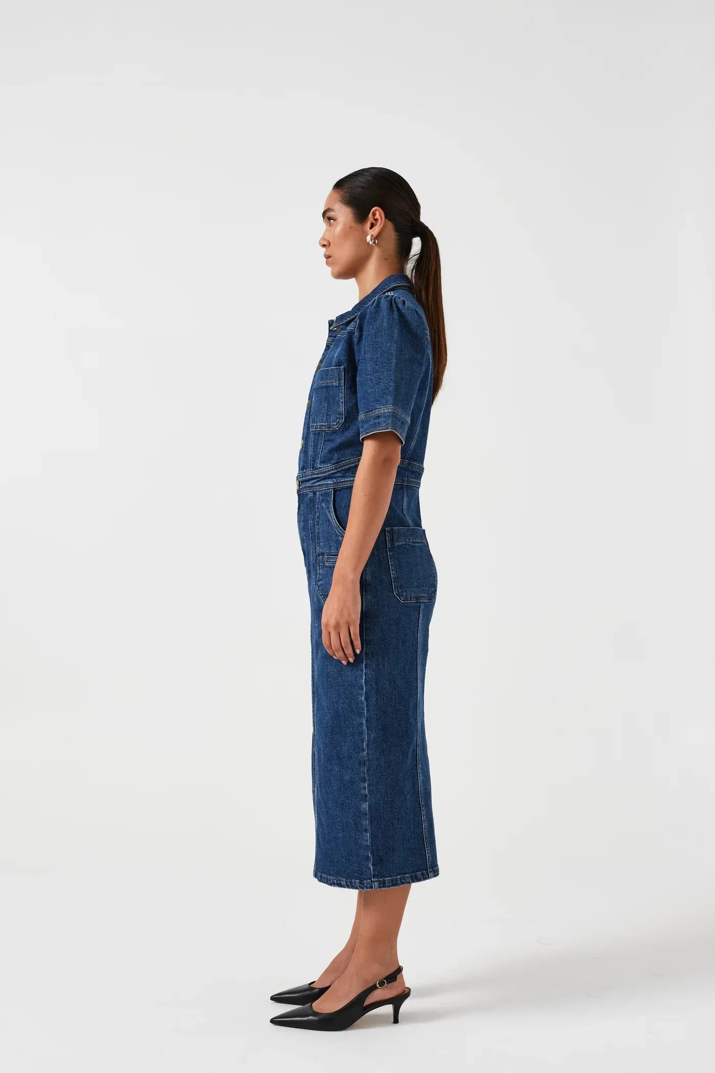 seventy   mochi Maddox denim dress Idaho Vintage