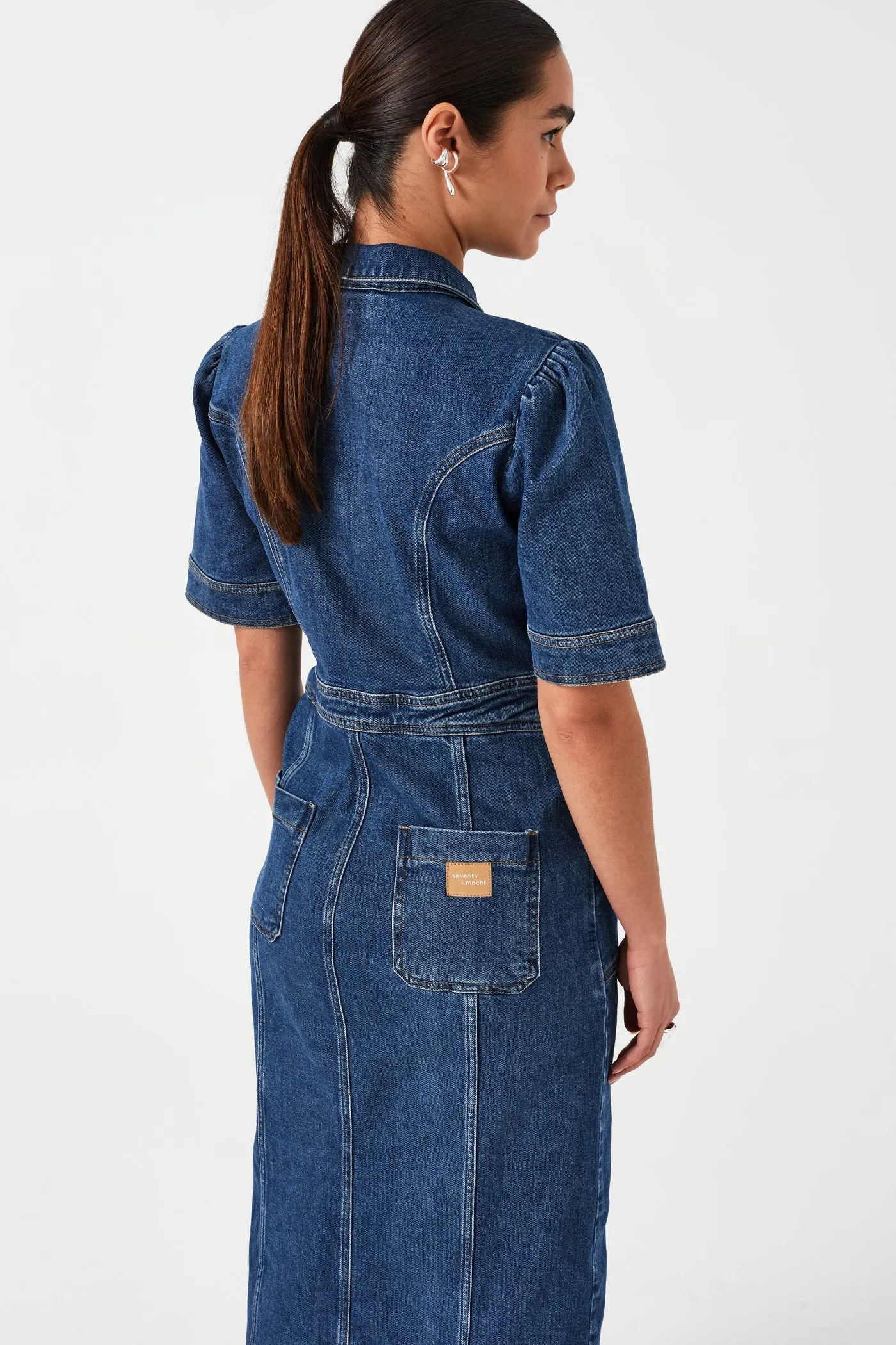 seventy   mochi Maddox denim dress Idaho Vintage