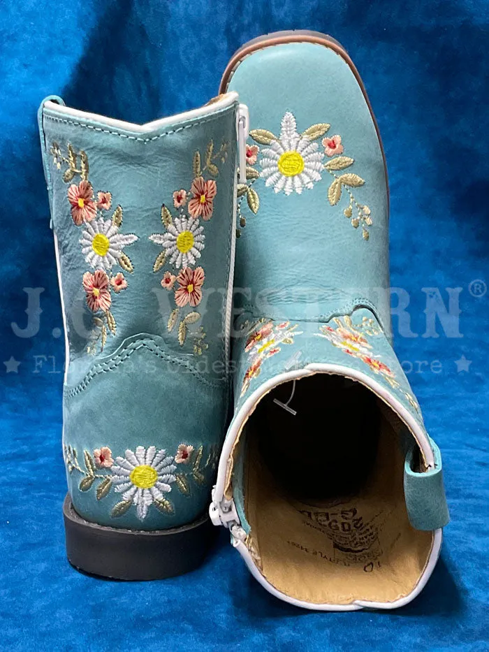 Smoky Mountain 3426T Kids Autry Western Boot Turquoise