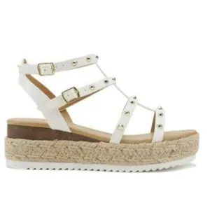 Soda White Platform Sandals