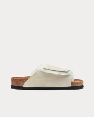 Solana Shearling Bone Slides