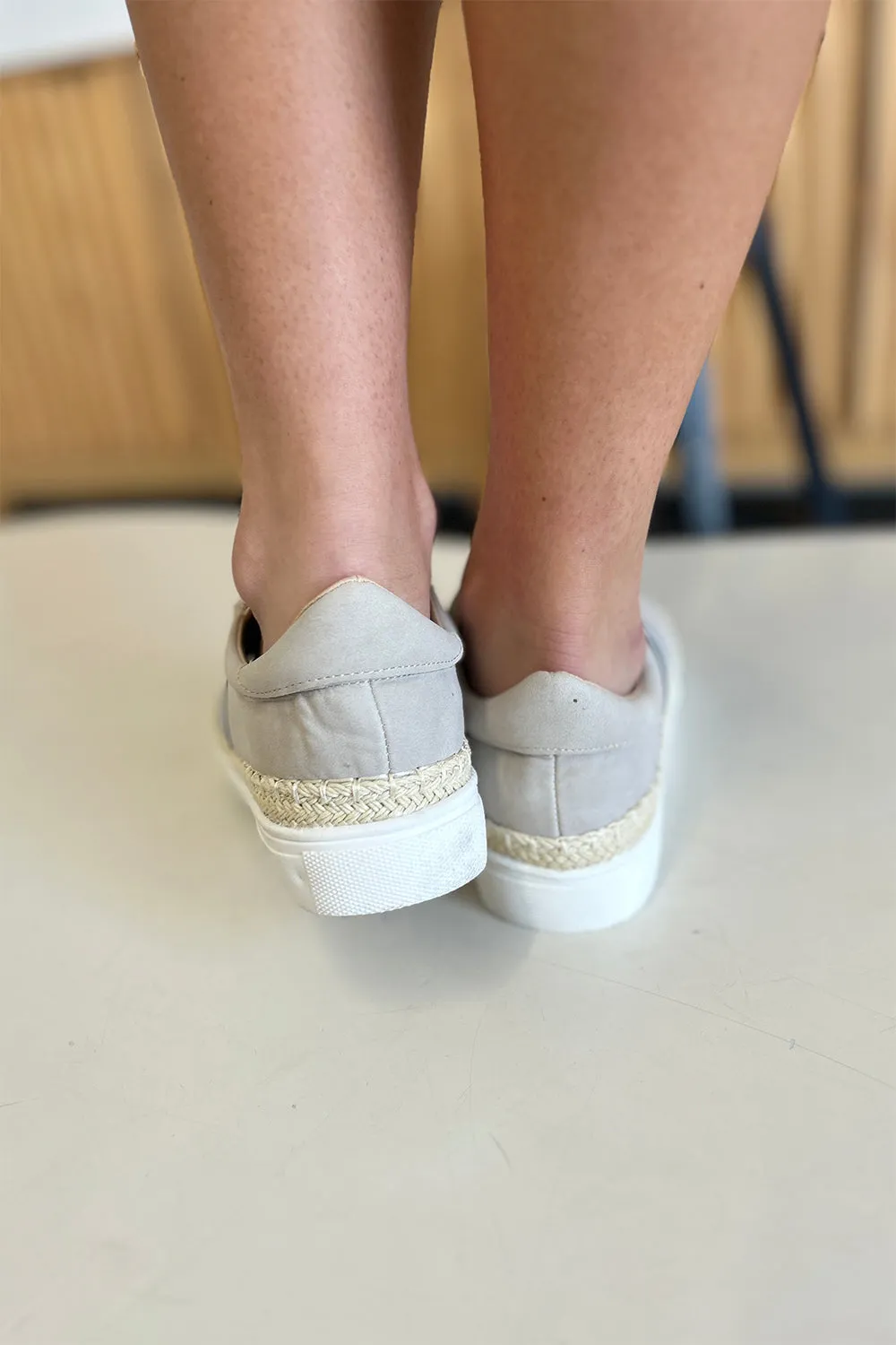 Striped Slip On Sneakers