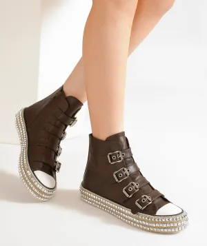 Taylor Studded Platform Sneakers