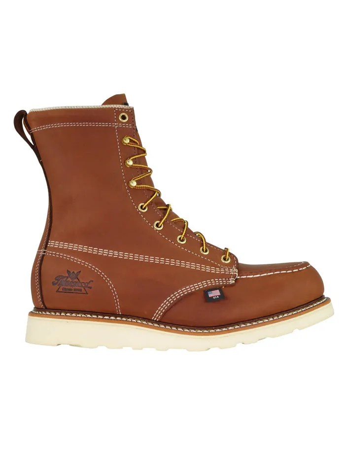 Thorogood 804-4208 Mens American Heritage 8 Inch Safety Toe Moc Tobacco