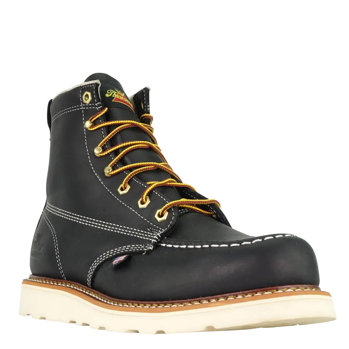 THOROGOOD AMERICAN HERITAGE – 6″ BLACK MOC TOE – MAXWEAR WEDGE™