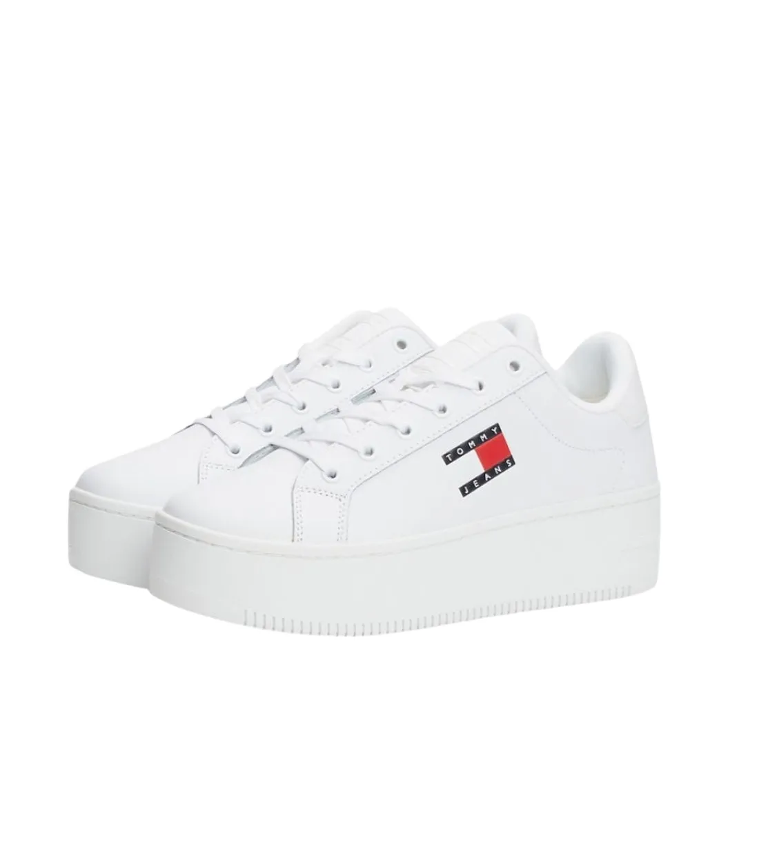 Tommy Hilfiger Jeans Tjw Flatform Ess Wit