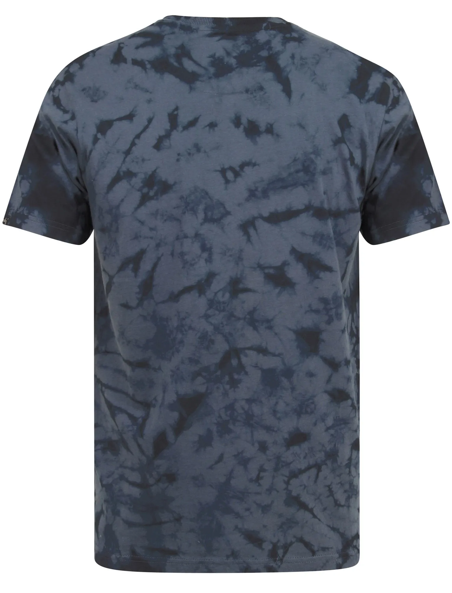 Track & Field Motif Tie Dye Cotton Jersey T-Shirt In Vintage Indigo - Tokyo Laundry