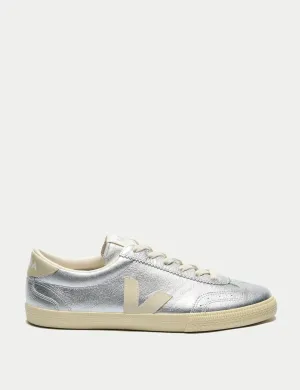 Volley Leather - Silver Pierre