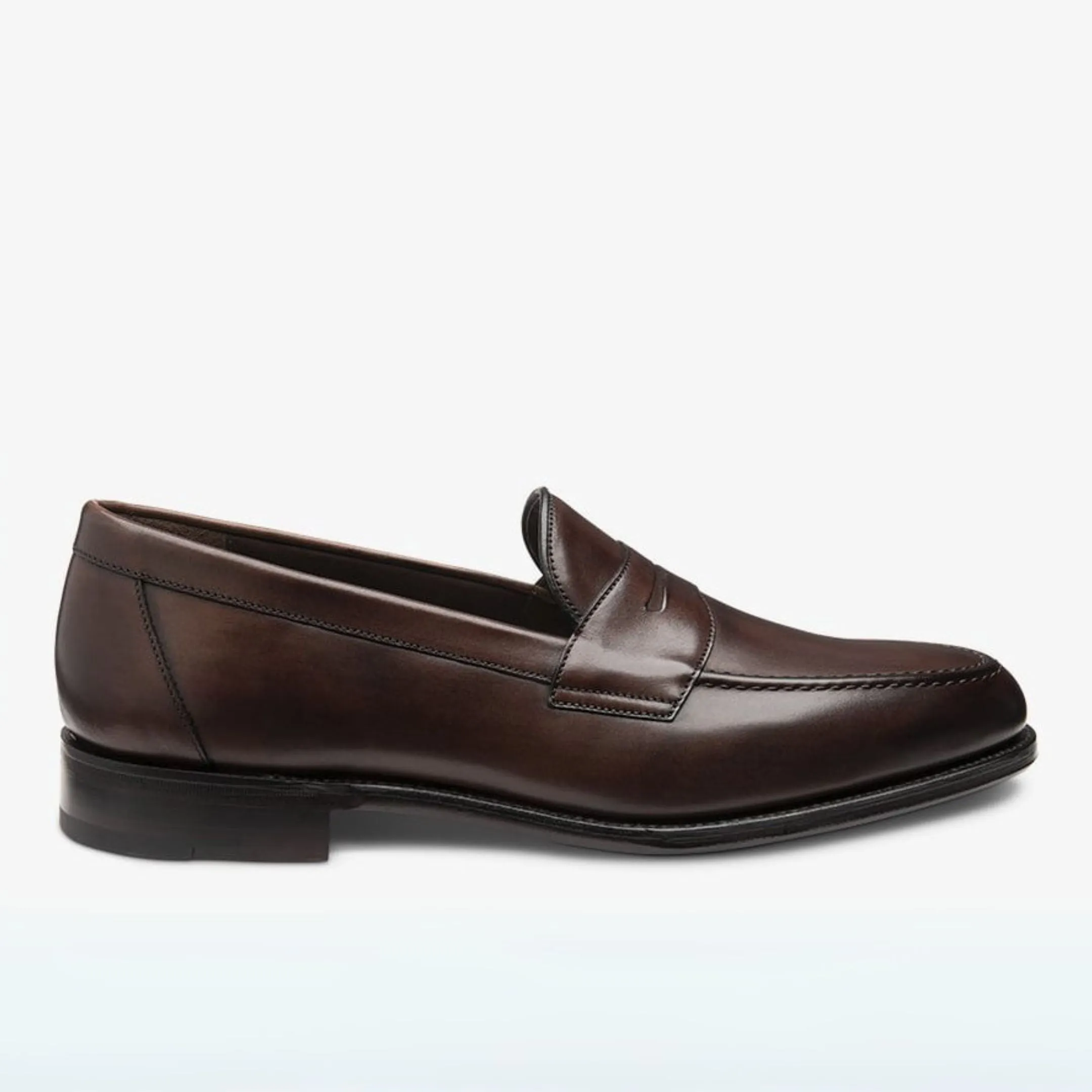 Walnut Calf Hornbeam Leather Penny Loafers