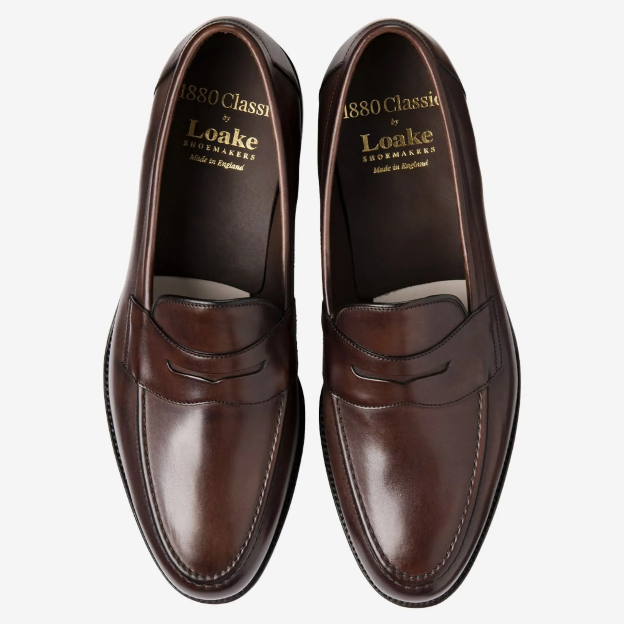 Walnut Calf Hornbeam Leather Penny Loafers