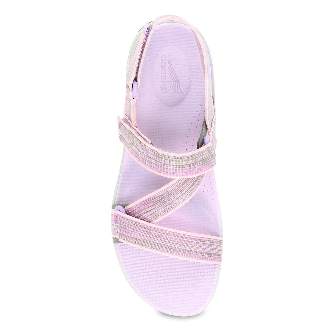 Women's Dansko Rayna Color: Lilac Multi Webbing Sandal